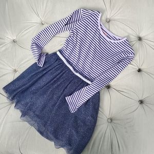 Purple dress with glittery tulle